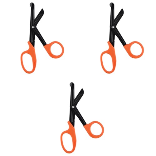 Serplex® 7.5 Inch Medical Trauma Shears Professional Stainless Steel Fabric Scissors For Nurses EMT Workers Non-Stick Blunt Tip Ergonomic Design Ideal Cutting Bandages Clothing Tape 3PCS Serplex® 7.5 Inch Medical Trauma Shears Professional Stainless Steel Fabric Scissors For Nurses EMT Workers Non-Stick Blunt Tip Ergonomic Design Ideal Cutting Bandages Clothing Tape 3PCS